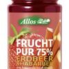 Allos Frucht Pur 75% Erdbeer Rhabarber  250g