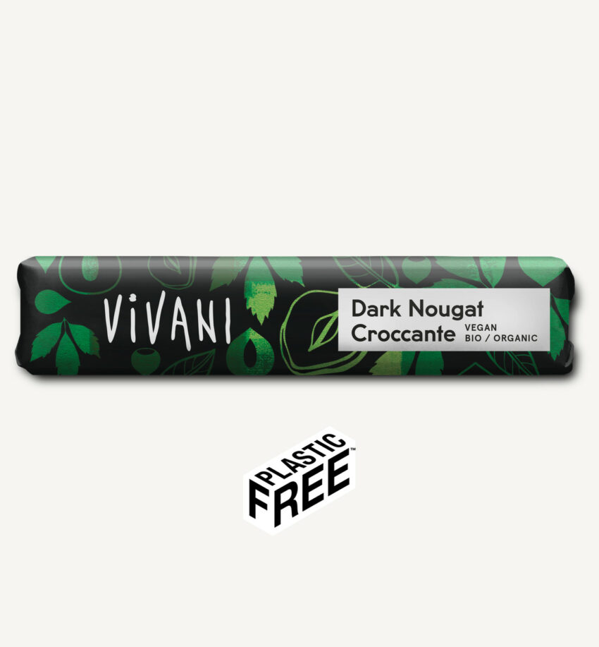Vivani Dark Nougat Croccante Riegel (35g)